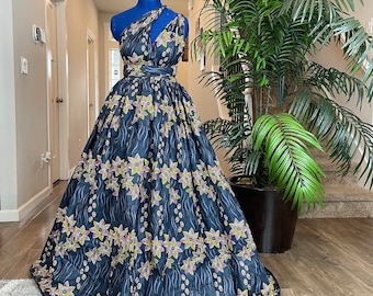 Vestido largo infinito/Vestido Ankara/Vestido rosa grisáceo/Ropa africana para mujer/Vestido Ankara/Vestido con estampado africano/Tallas grandes/Vestidos Dayo