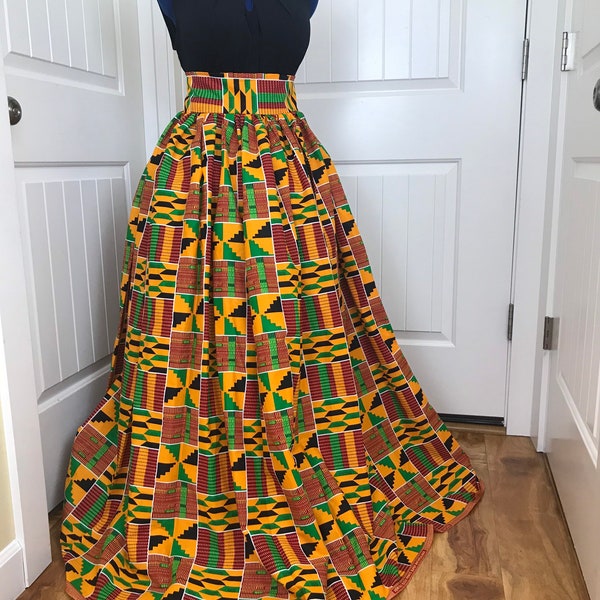 African clothing maxi skirt/ African women clothing/ Ankara maxi skirt/ African print skirt/ Ankara long skirt/ kente skirt/fashion skirt