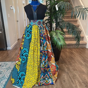Full flare maxi skirt/ African full flare maxi skirt/African women plus size skirt/Skater skirt/Circle Skirt/Ankara skirt/long skirt/BHW