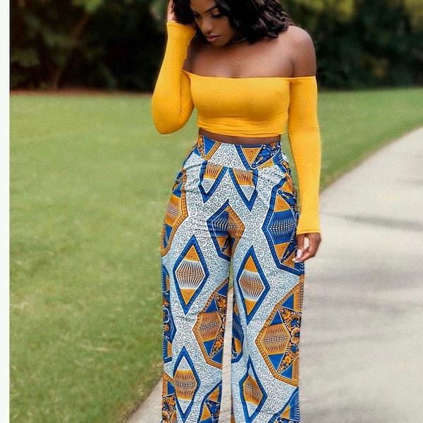 African clothing maxi pant/African women clothing/ Ankara Palasso pant/African print Trousers / Ankara long pants / latest African fashion s