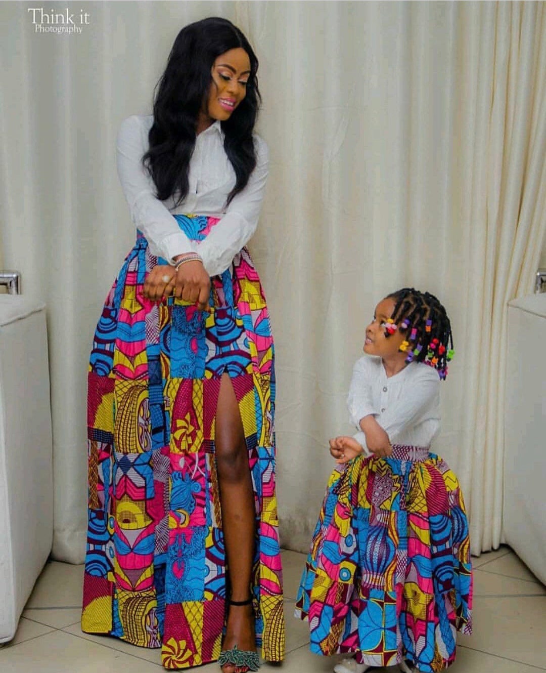 Faldas africanas de mama y yo Ropa de mujer africana Faldas de hermanamiento africanas Falda de moda africana Etsy Espana