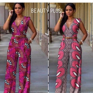 African women jumpsuit / African women clothing / African print jumpsuit / Ankara jumpsuit / TP10K/african wedding guest dress/ african wed