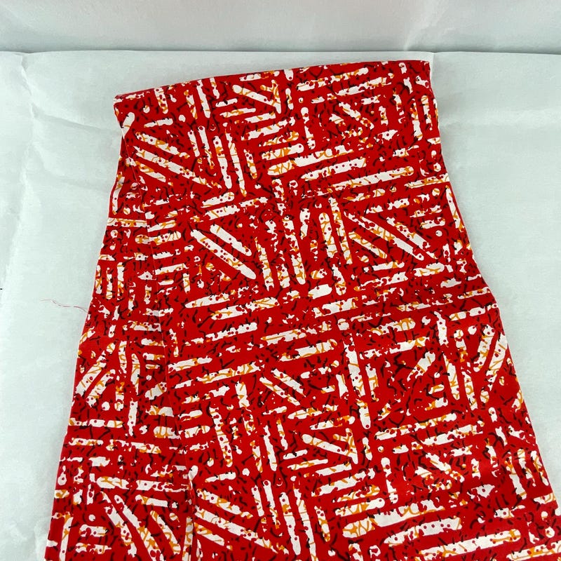 White Red Dress Ankara - Etsy