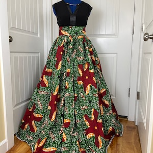African skirt/Danshiki skirt/Ethnic skirt/African women clothing/Ankara skirt/Maxi skirt/Plus Size/Gift For Her/Queen/