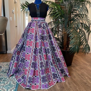 African clothing maxi skirt/ African women clothing/ Ankara maxi skirt/ African print skirt/ Ankara long skirt/magenta skirt/Danshiki skirt/