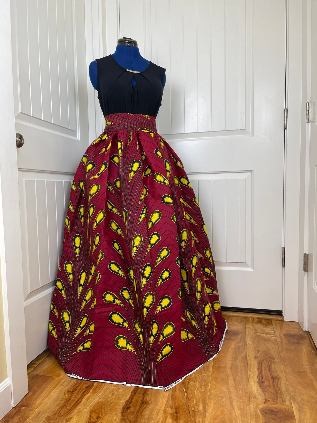 African Skirt/plus Size Skirt/skirt/african Clothing/red Skirt/ankara Skirt/african Dress