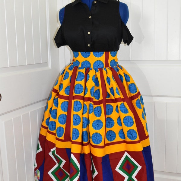 Vêtements pour femmes africaines/ jupe femme africaine/jupe midi africaine | Jupe Danshiki | TK51 | Jupe Africaine