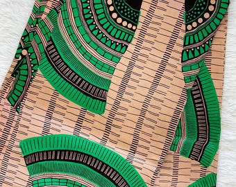 African fabric by the yard,African prints, African clothing,African fabric 6 yard, African fabric wholesale, African brown fabric/JK05