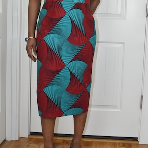 Ankara pencil skirt,African prints skirt,African fabric skirt,African clothing straight skirt,African wax skirt.