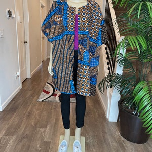 African women clothing/Danshiki Poncho/Poncho/Oversized kimono/African jacket/Ready to ship kimono/Ankara kimono/African top/African duster