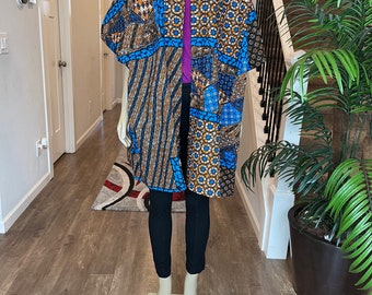 African women clothing/Danshiki Poncho/Poncho/Oversized kimono/African jacket/Ready to ship kimono/Ankara kimono/African top/African duster