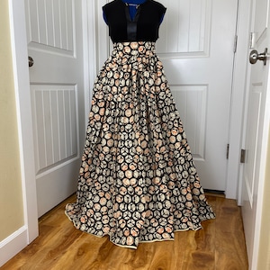 African skirt/Danshiki skirt/Ethnic skirt/ Brown Cream skirt /African skirt for sale/African women clothing/Ankara skirt/Maxi skirt/DR13c
