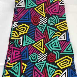 African Fabric/Ankara-Green,Blue,Yellow Color/Afican Print/Kente/Ethnic Fabric/Waxprint/Mudcloths/African Dress Fabric/6 Yards Ankara/
