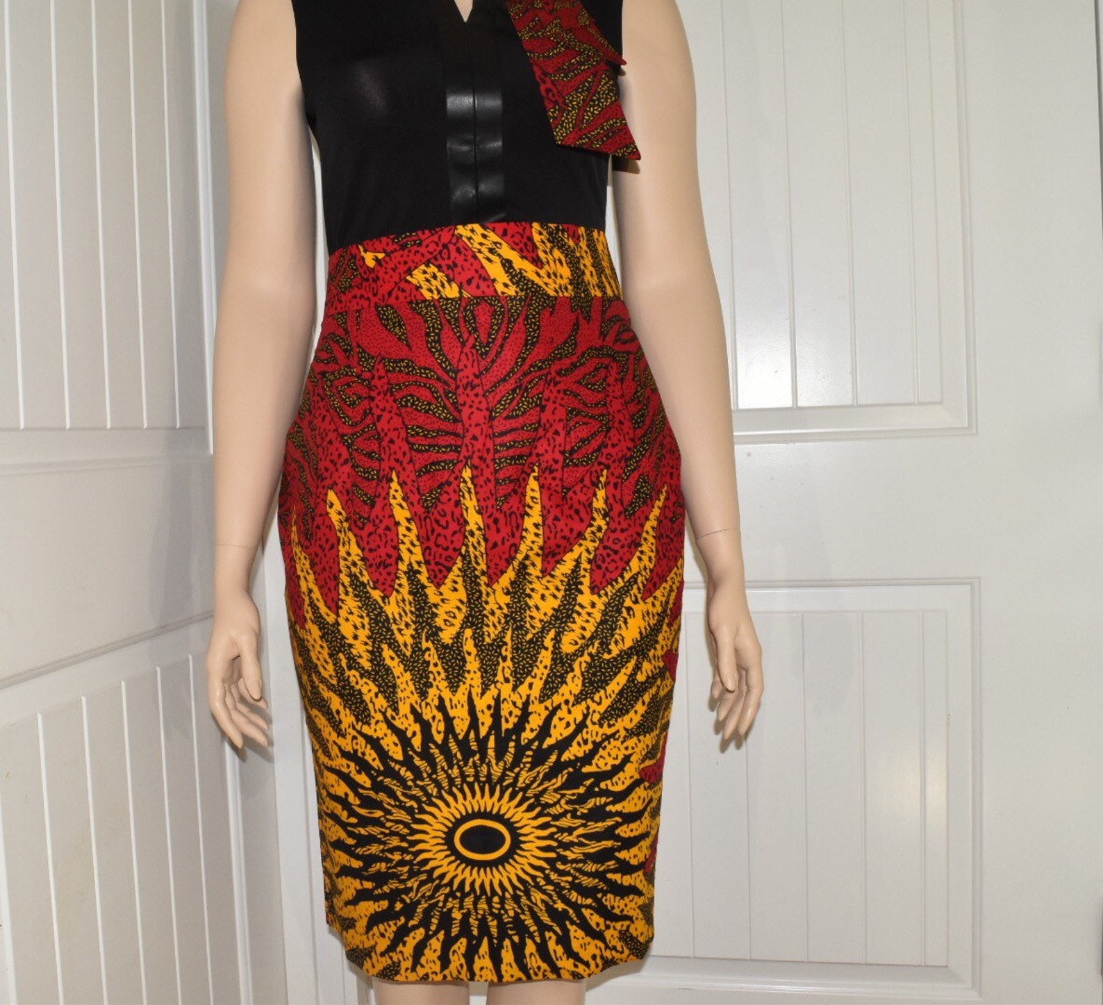 African Pencil Skirt/ African Women Clothing for Work/ African | Etsy