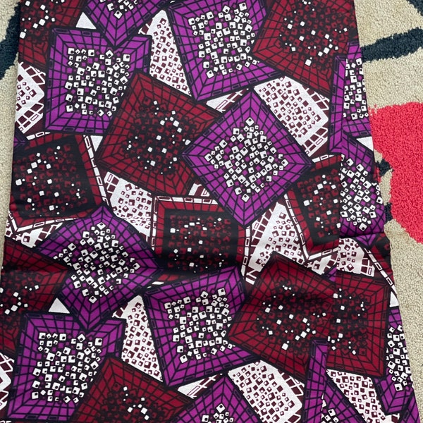 African Purple Fabric - Etsy