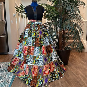 African clothing maxi skirt/ African women clothing/ Ankara maxi skirt/ African print skirt/ Ankara Skirt/African Skirt/Raola