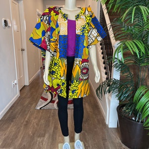 African Poncho/African Clothing For Women:/African Robe/Ankara Tops/Plus Size Women Clothing/One Size Fit All/ Ethnic Poncho