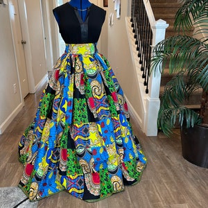 African clothing maxi skirt/ African women clothing/ Ankara maxi skirt/ African print skirt/ Ankara long skirt/ latest African fashion skirt