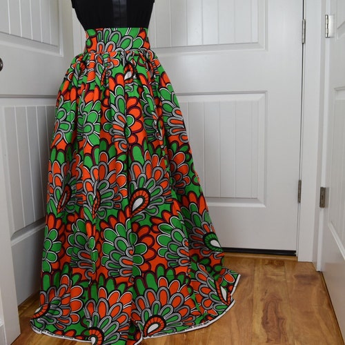 African Clothing Maxi Skirt/ African Women Clothing/ Ankara - Etsy