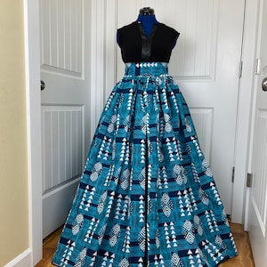 African Skirt/African Clothing/Plus Size Skirt/Maxi Skirt/African Headwrap/African Dress/African Skirt With Pockets/Ankara skirt/Long Skirt