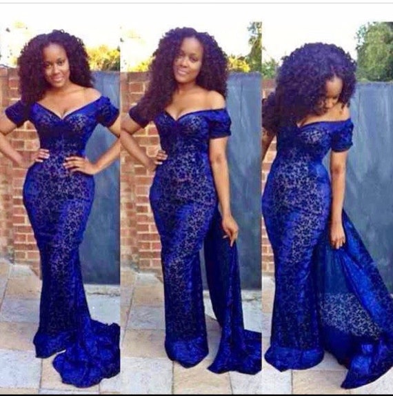 off shoulder reception dress