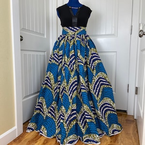 African skirt/Danshiki skirt/Ethnic skirt/Orange skirt/African skirt for sale/African women clothing/Ankara skirt/Maxi skirt/Blue skirt/Sade