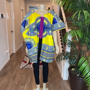 African women clothing/Danshiki Poncho/Poncho/Oversized kimono/African jacket/Ready to ship kimono/Ankara kimono/African top/African duster