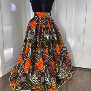 African Clothing/African Skirts/Ankara Skirts/African Wear/African Outfits/Skirts/MG01/Ankara Skirt/Plus Size/Maxi Skirt/Skirt Set