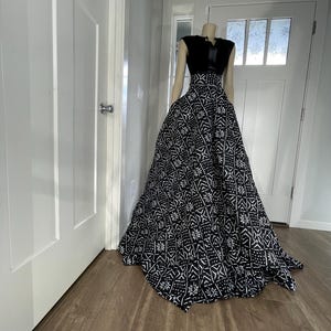 African Clothing/African Skirt/Plus Size Skirt/Maxi Skirt/Long Skirt/Gift For Her/Ankara Skirt/African Skirts With Pockets/Black Skirt