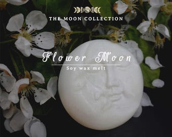 FLOWER MOON wax melt made with organic soy wax