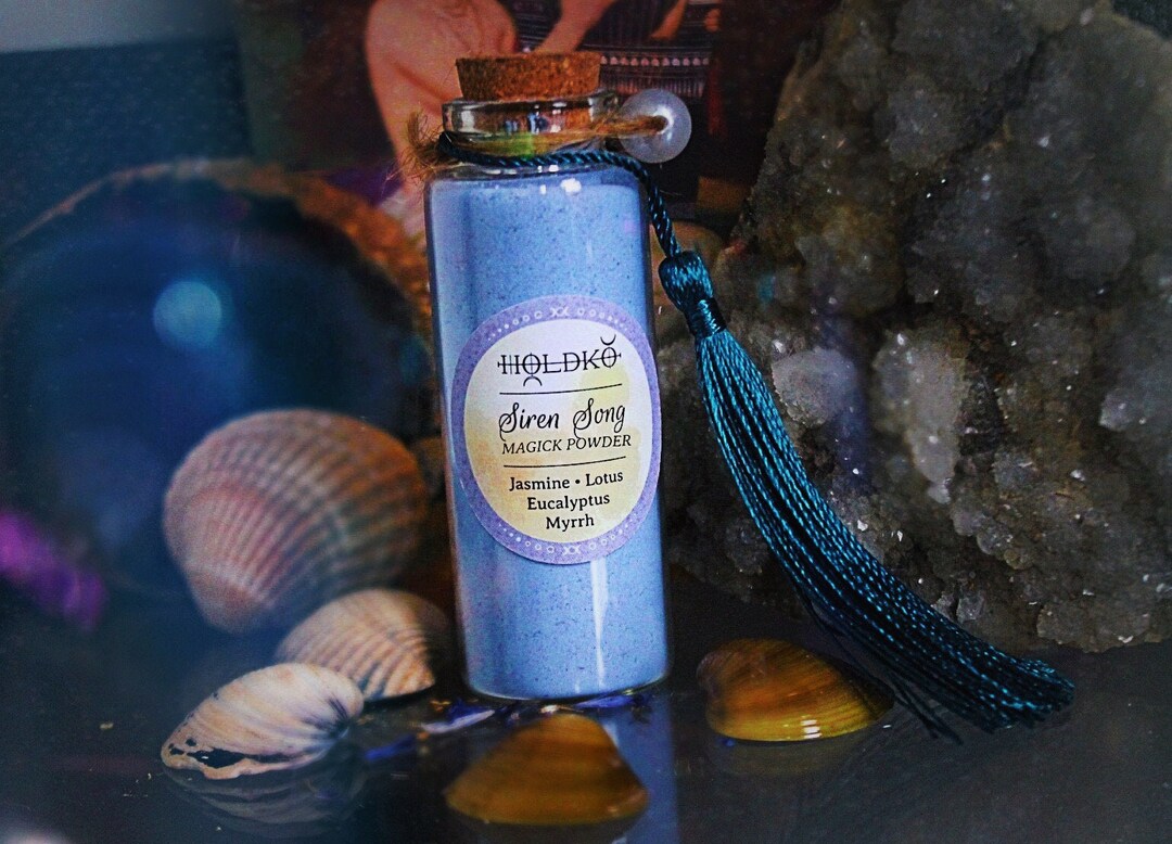 SIREN SONG Magick Powder Bottle | Water Element | Wicca Powder | Sea ...
