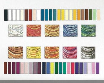Madeira Mouline Egyptian Cotton Hand Embroidery Thread, Codes 2400-2714