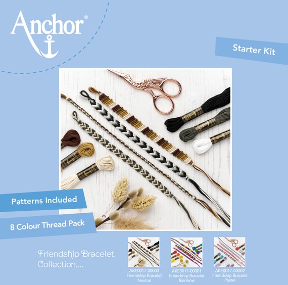 Friendship Bracelet Kits. Make Your Own Friendship Bracelet. Bracelets for  You to Make in Rainbow, Pastel or Natural Shades. Easy Macrame. 