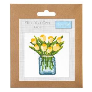 Trimits Mini Counted Cross Stitch Kit: Tulips Trimits Mini Counted Cross Stitch Kit: Tulips