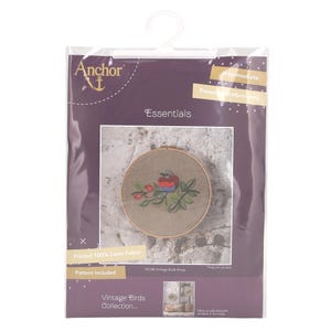 Kit de broderie d&#39;inspiration vintage. Oiseaux vintage par Anchor. Broderie libre.  Le cerceau n&#39;est pas inclus.