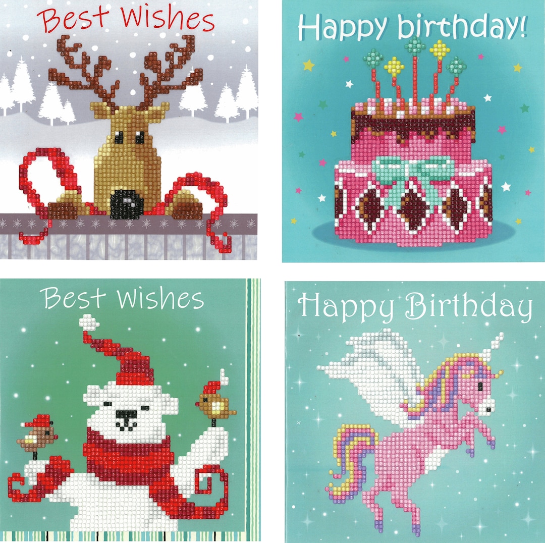 Diamond Painting Greeting Card Kits Etsy