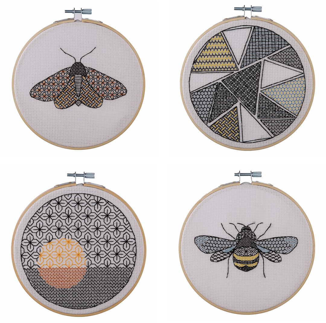 Blackwork Embroidery Kits Etsy