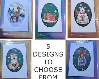 Make Your Own Christmas Cards. Cross Stitch Christmas Cards.