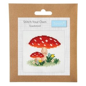 Trimits Mini Counted Cross Stitch Kit: Toadstool Trimits Mini Counted Cross Stitch Kit: Toadstool
