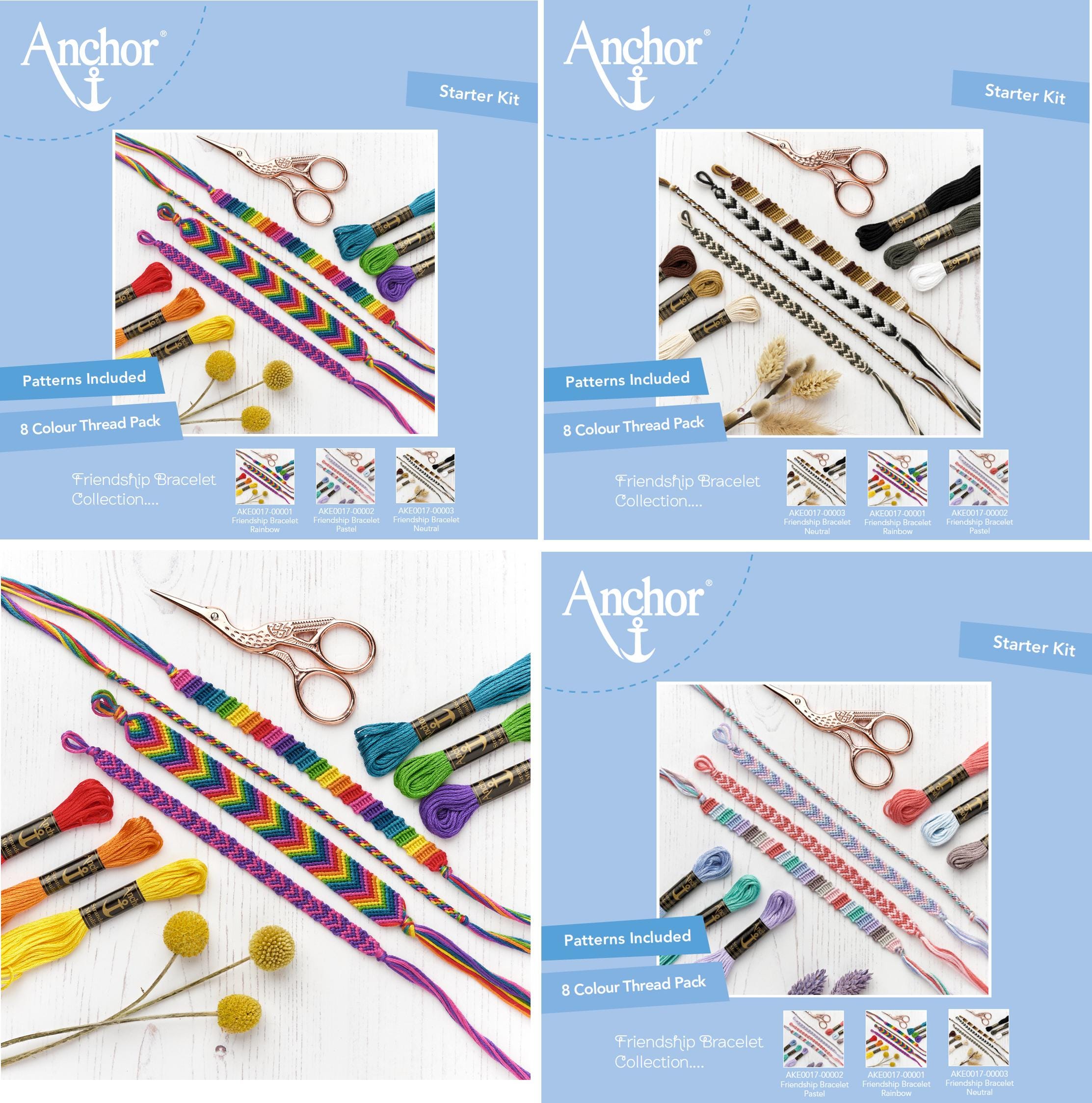 Pastel friendship bracelet string best sale