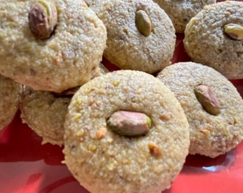 Pistachio Amaretti Cookies * Gluten Free * Mothers Day Place Order By May 4