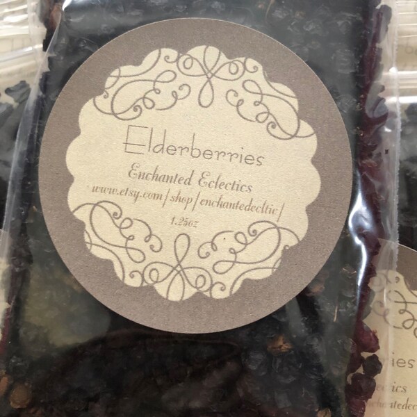 Organic Dehydrated Elderberries  *  SuperFood *