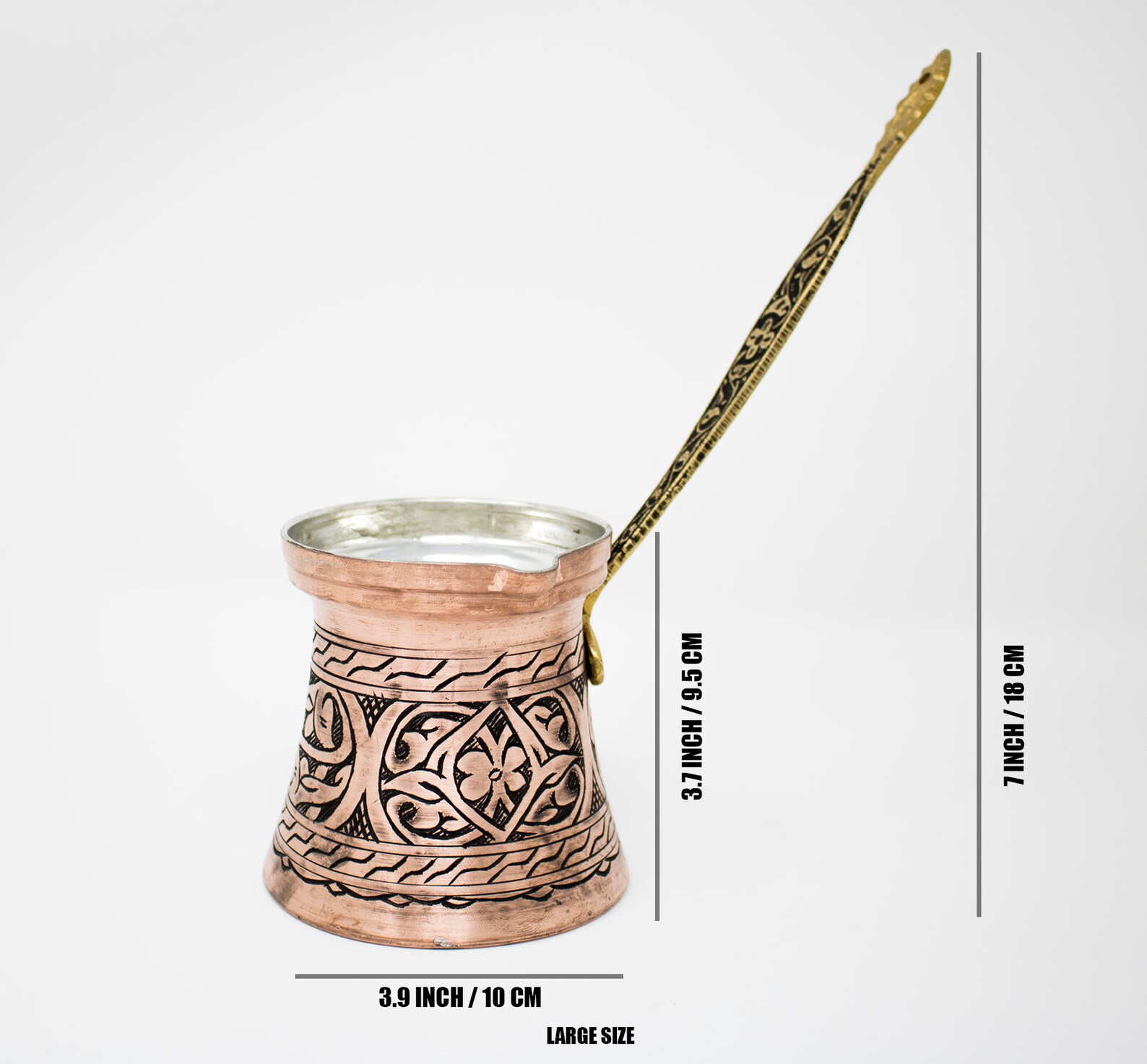 Hand Made Turkish Coffee Pot Set / Cezve / Hammered / Brass / Etsy