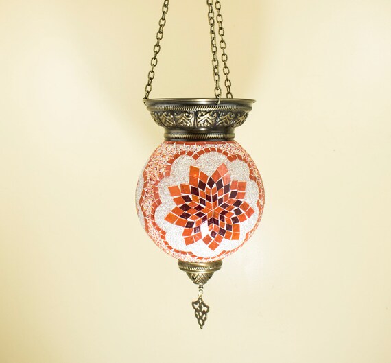 Free Shipping Turkish And Moroccan Style Mosaic Decorative Hanging Ceiling Lantern Lamp Pendant Mosaic Lamp