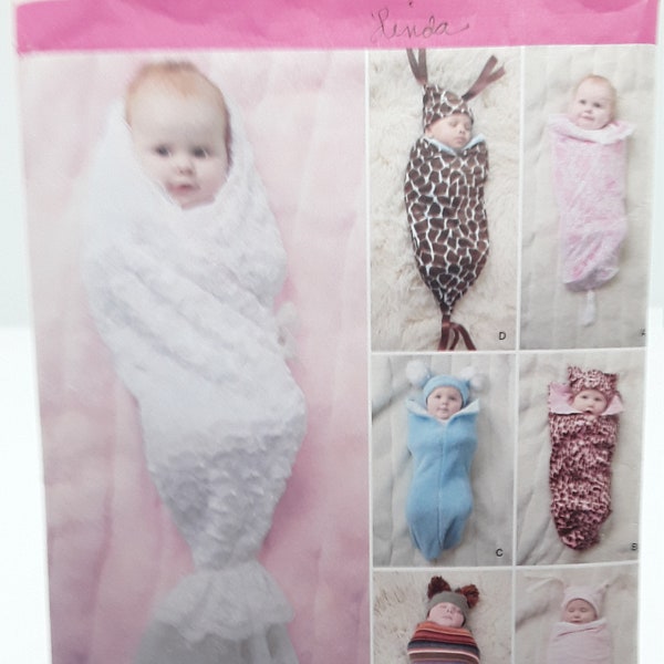 Simplicity 1898 Babies Costume swaddling Sacks and Hats UNCUT