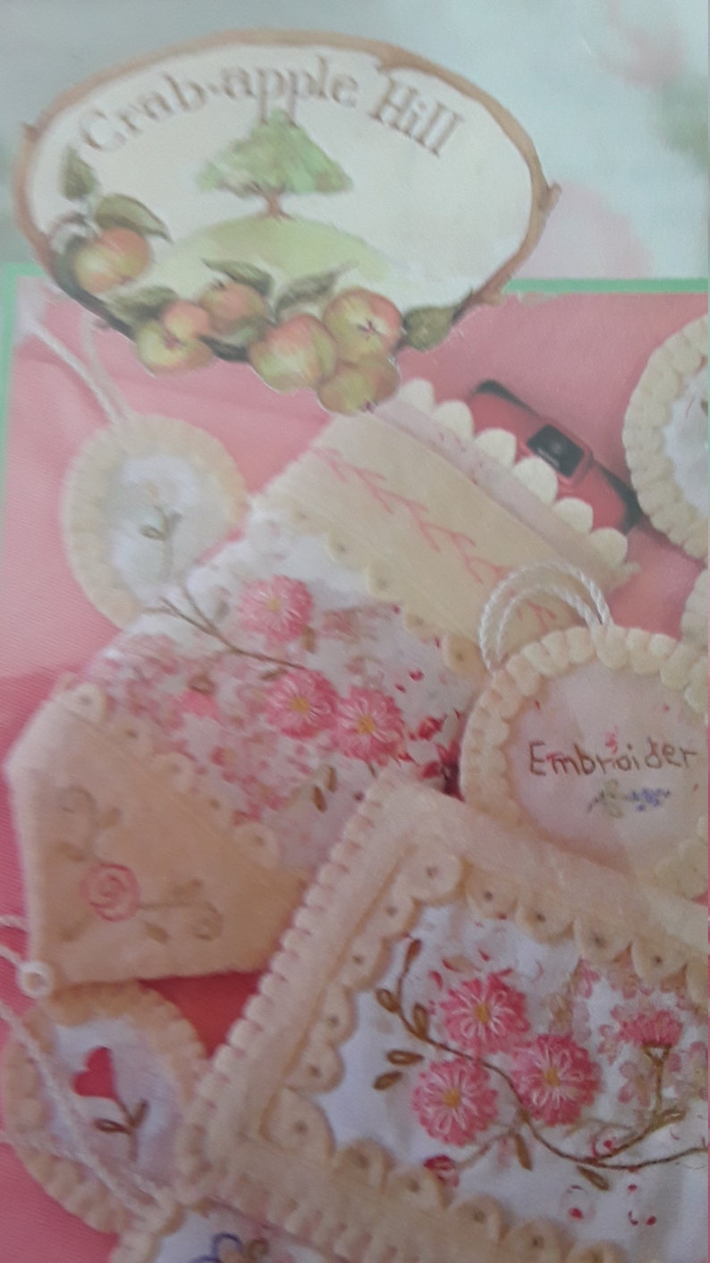 Crabapple Hill Embroidery Patterns for Pocketbook Charmers Etsy Canada
