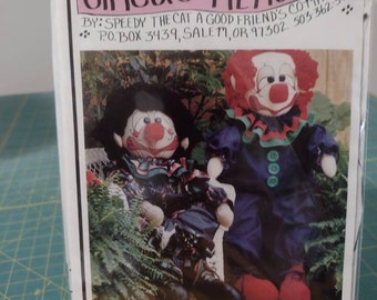 Speedy the Cat a Good Friends company pattern OUR12=02 Circus Memories  Vintage 80s Clowns
