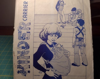 Kinder Carrier Pattern UNCUT Vintage 70s