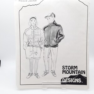 Storm Mountain Designs Pattern #201 Kids Lynx Fleece Jacket UNCUT Size 4 - 14 Vintage Classic