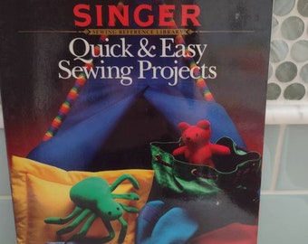 Singer Quick  & Easy Sewing Projects sewing reference library, UNUSED, clothes to toys, Vintage 90s